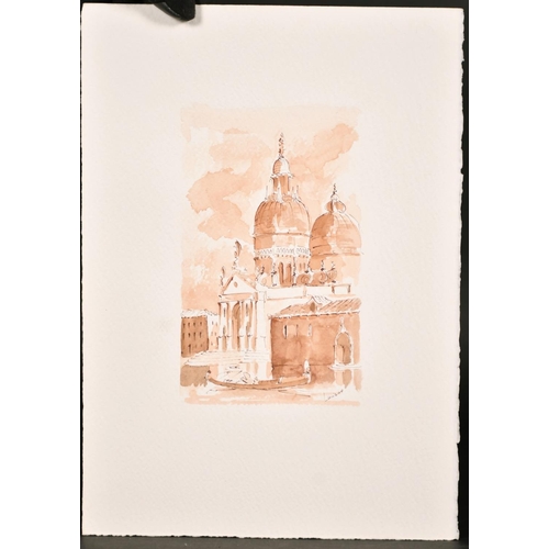 167 - Luciano, 20th century Italian School, A collection of 10 unframed Venetian scenes, watercolour, sign... 