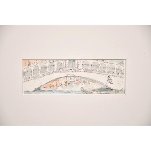 167 - Luciano, 20th century Italian School, A collection of 10 unframed Venetian scenes, watercolour, sign... 
