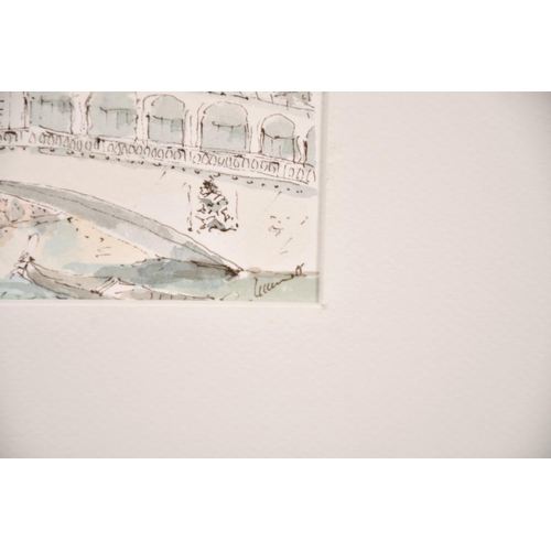 167 - Luciano, 20th century Italian School, A collection of 10 unframed Venetian scenes, watercolour, sign... 