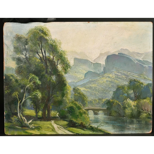 170 - A folio of unframed drawings and prints including a 19th century watercolour of apples in a basket, ... 