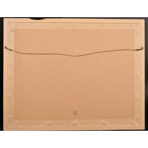 173 - Mike Samson (20th century) A view of an Oast house across fields, watercolour, signed, 10