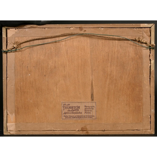 184 - H.W. Hicks (1880-1944) British, A landscape with a stream running through heathery moorland and hill... 