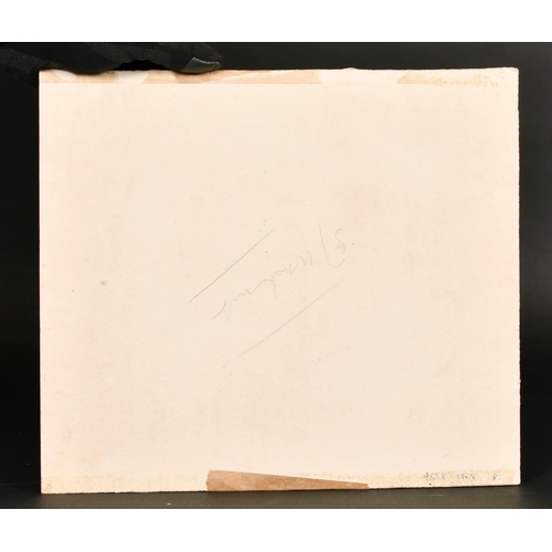 189 - P.B. Ballard, A bustling street scene with figures and carriages, watercolour, signed and dated '192... 