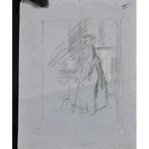 192 - A collection of seven prints by Thomas Way after Whistler (from The Studio), with a crayon and white... 