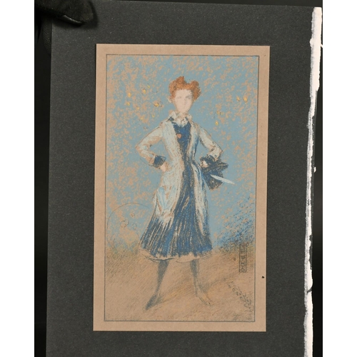 192 - A collection of seven prints by Thomas Way after Whistler (from The Studio), with a crayon and white... 