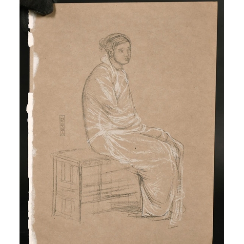 192 - A collection of seven prints by Thomas Way after Whistler (from The Studio), with a crayon and white... 