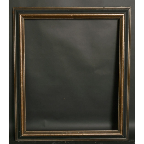 20 - A 19th century ebonised frame, rebate size 25