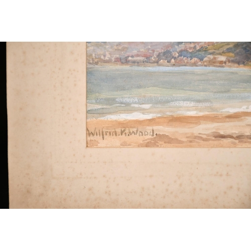 200 - Wilfred Rene Wood, A coastal scene along with two others by the same hand, signed, all 9.5