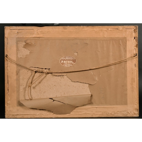 206 - Early 20th century school, A scene of a coastal inlet, pastel, with inscription verso, 14