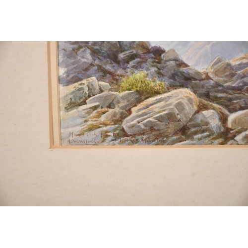 210 - Laurence William Wilson (1850-1912) British, 'Mount Cook', a New Zealand view, watercolour, signed a... 
