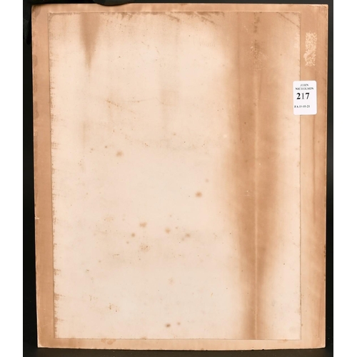 217 - George Goodwin Kilburn (1939-1924) British, a scene of three young children outside a workshop, wate... 