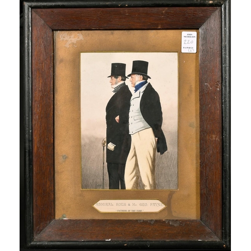 220 - 19th century English school, 'Honour and Talent', a portrait of Lord Falmouth and Fred Archer, along... 
