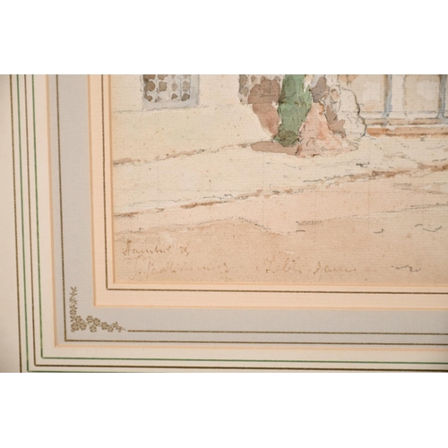 228 - Joseph Pawlikiewicz (19th/20th century) Polish, An Istanbul street scene with figures before towers,... 