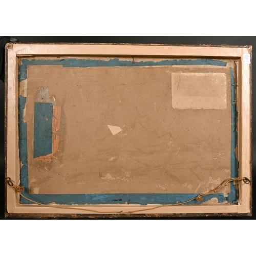 231 - Late 19th century, Italian school, a chalk drawing of three young children, indistinctly signed and ... 