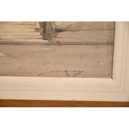 238 - William Lee Hankey (1869-1952) British, 'The Old House, Hesdin', A French street scene, watercolour,... 