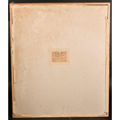 238 - William Lee Hankey (1869-1952) British, 'The Old House, Hesdin', A French street scene, watercolour,... 