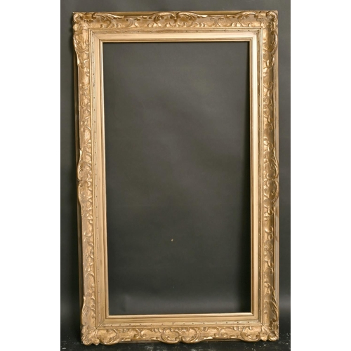 35 - An early 20th century carved wood frame, rebate size 16