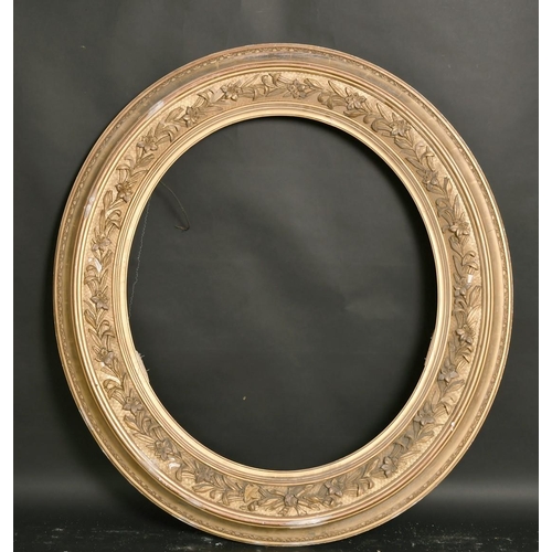 39 - A fine gilt composition oval frame, rebate size 29.5