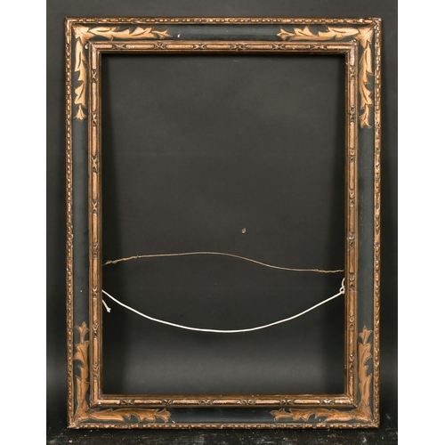 41 - An early 20th century carved and painted frame, rebate size 13