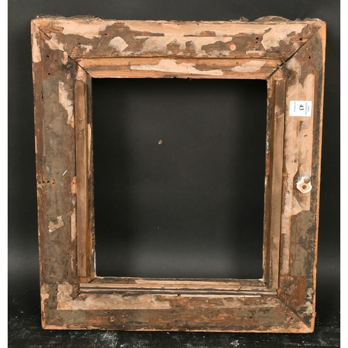 43 - An 18th century carved wood frame, wide rebate would fit 10