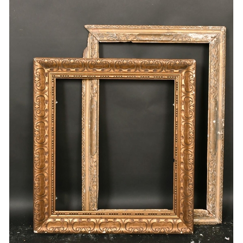 58 - An early 20th century continental gilt composition frame, rebate size 21