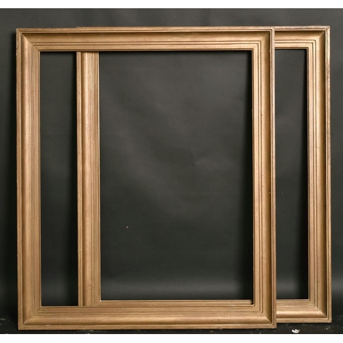 59 - A pair of early 20th century moulded frames, rebate size each 25