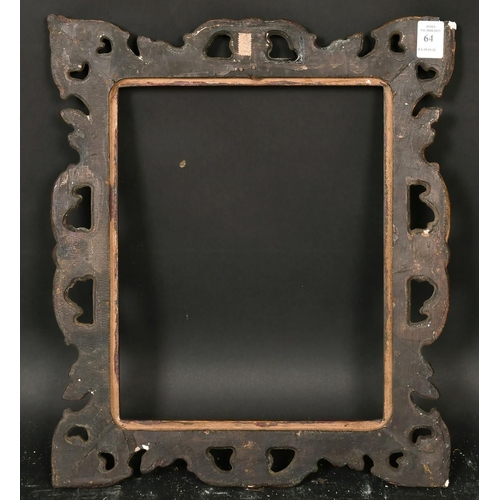 64 - A 19th century gilt composition frame, rebate size 11.75