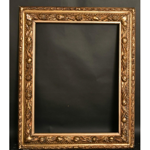 7 - A 19th century carved gilt composition frame, wide rebate, 24