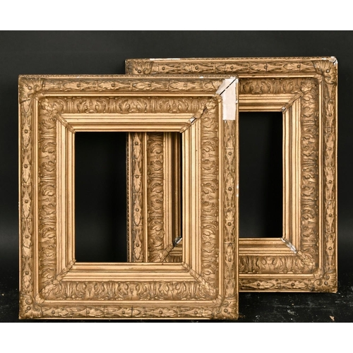 74 - A pair of 19th century gilt composition frames, rebate size basically 8