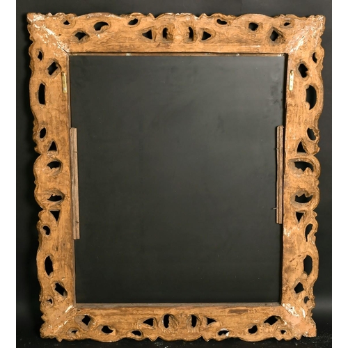 81 - A fine quality 19th century carved wood frame, rebate size 30