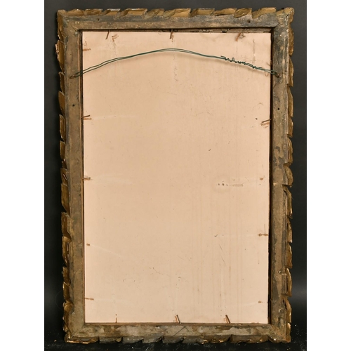 90 - A foliate carved oak frame, rebate size 15