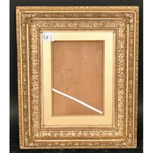 91 - A 19th century gilt composition frame, rebate size 7.75