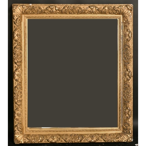 96 - A 19th century Barbizon style frame, rebate size 28.25