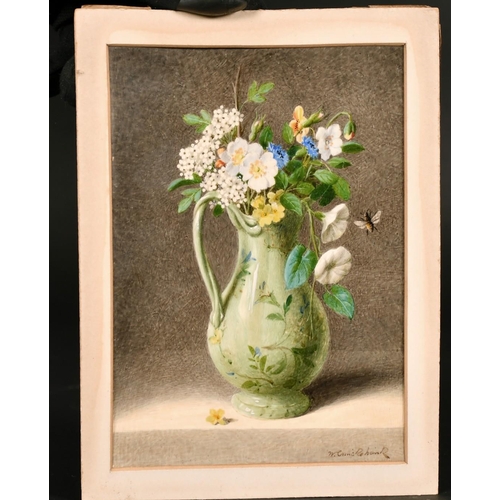 224 - William Cruickshank (1848-1922) British, A pair of still life paintings of mixed flowers, watercolou... 
