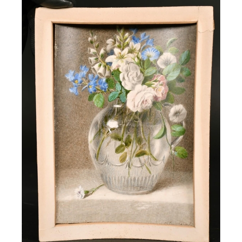 224 - William Cruickshank (1848-1922) British, A pair of still life paintings of mixed flowers, watercolou... 