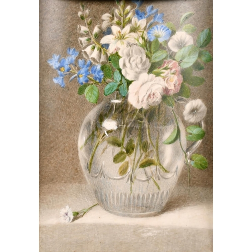 224 - William Cruickshank (1848-1922) British, A pair of still life paintings of mixed flowers, watercolou... 