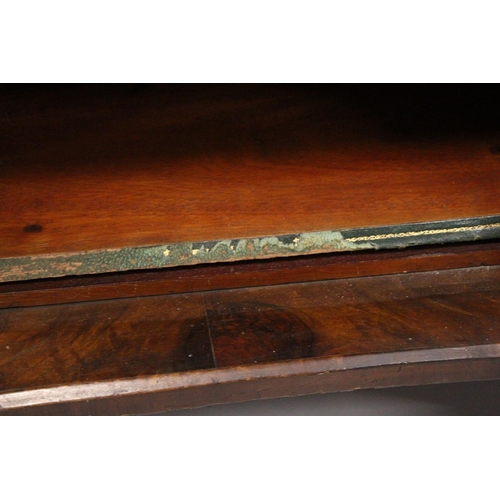 1035 - A VICTORIAN FLUTED WALNUT MUSIC CABINET/WHAT-NOT, with brass gallery, satinwood inlay, the base with... 