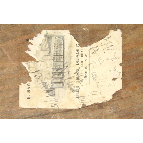 1089 - A LOUIS XV SERPENTINE-FRONTED KINGWOOD PETIT COMMODE with marble top, three drawers with brass handl... 