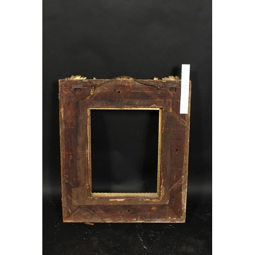 1001 - A 19th century carved wood frame with locking inner front ornament, rebate size 12  x 16 , 31cm x 40... 