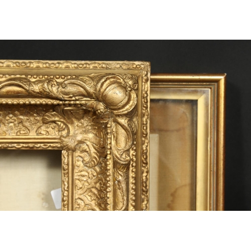 1003 - A 19th century gilt composition frame, rebate size 11.5  x 9.5 , 29.5 cm x 24.5cm, along with a box ... 