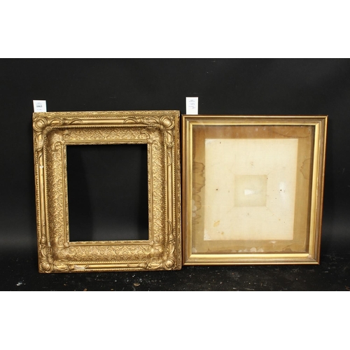 1003 - A 19th century gilt composition frame, rebate size 11.5  x 9.5 , 29.5 cm x 24.5cm, along with a box ... 