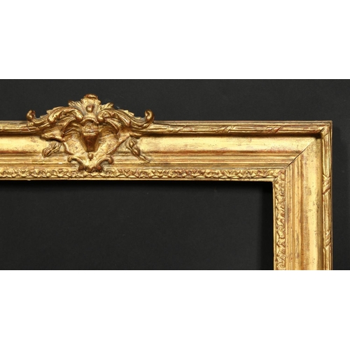 1011 - An early 20th century gilt composition frame with central cartouche, rebate size 19.75  x 16.5 , 50c... 
