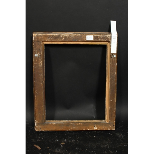 1019 - An early gilt composition frame with moulded inner ornament, wide rebate 16  x 13 , 40.5cm x 33cm.