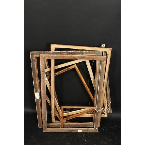 1026 - A group of eight moulded and composition frames of various designs, sizes from 21.5  x 29.5  to 10  ... 