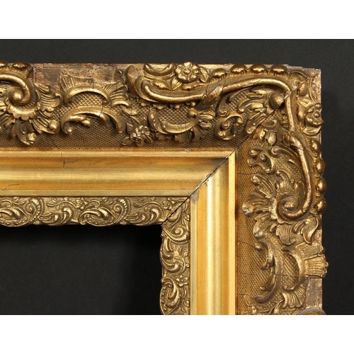 1029 - A 19th century continental gilt composition frame, rebate size 21.5  x 25.5 , 55cm x 65cm.