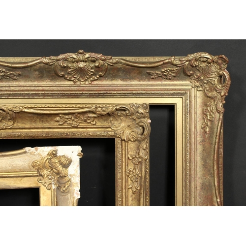 1032 - A group of three gilt composition frames 19th century and later, rebate sizes 19.5  x 23, 49.5cm x 5... 
