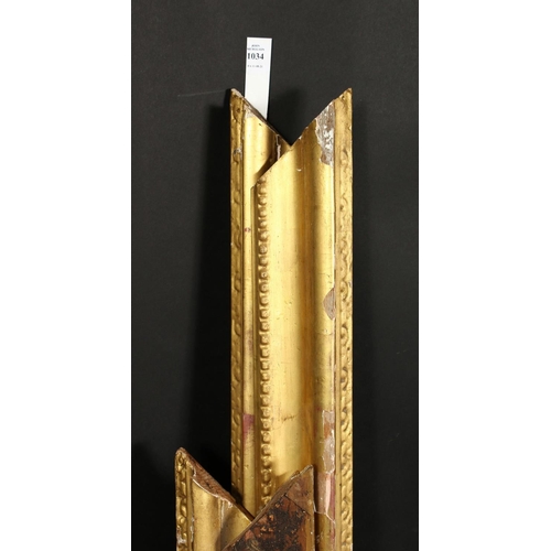 1034 - A 19th century moulded frame currently in four pieces, would fit 38  x 48 , 96cm x 122cm.