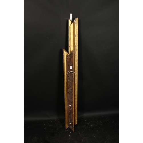 1034 - A 19th century moulded frame currently in four pieces, would fit 38  x 48 , 96cm x 122cm.