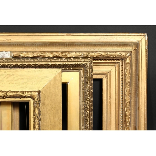 1035 - A group of three 19th century gilt composition frames, rebate size 11.5  x 18 , 29.5cm x 46cm, 7  x ... 