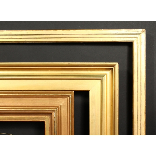 1036 - A group of three early 20th century moulded frames, rebate sizes 21.5  x 25.75 , 54cm x 65cm, 25  x ... 